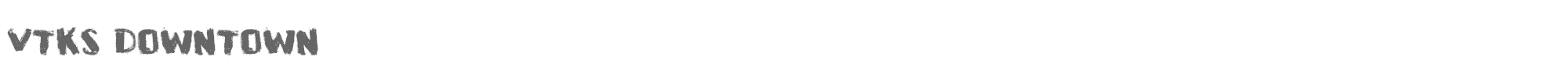 Sample characters VTKS Downtown Font